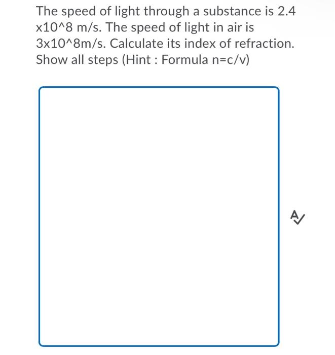 3 x 10 8 speed of light