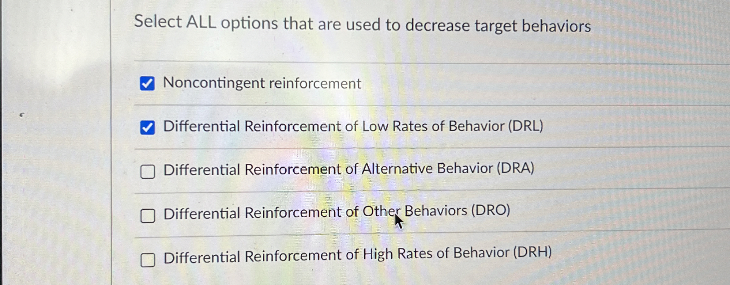 Solved Select ALL options that are used to decrease target | Chegg.com