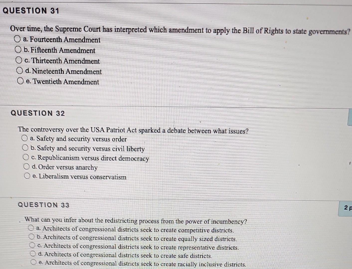 Over time the Supreme Court has interpreted which Chegg