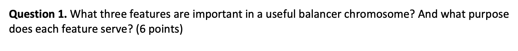 Solved Question 1. ﻿What three features are important in a | Chegg.com