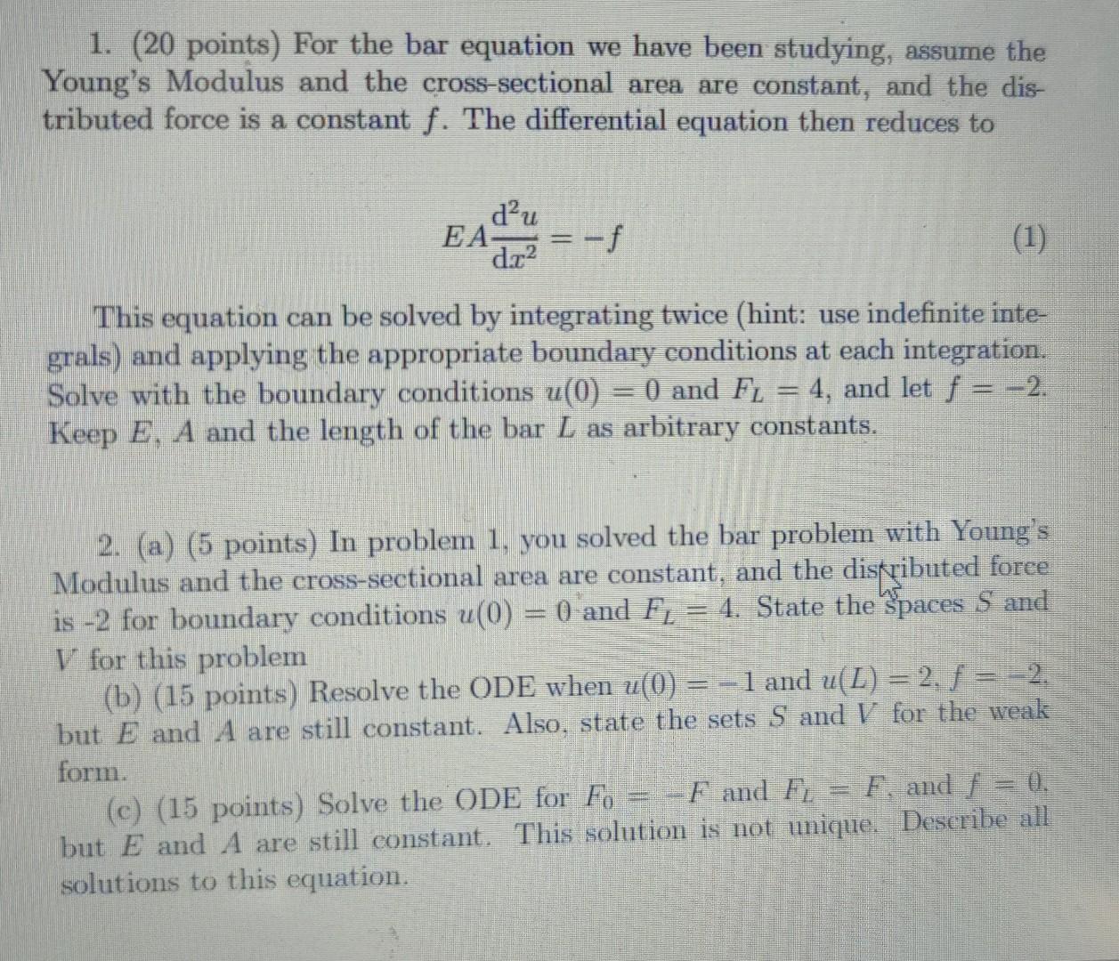 Solved Please Solve Question (2) A,b And C. Please Show The | Chegg.com