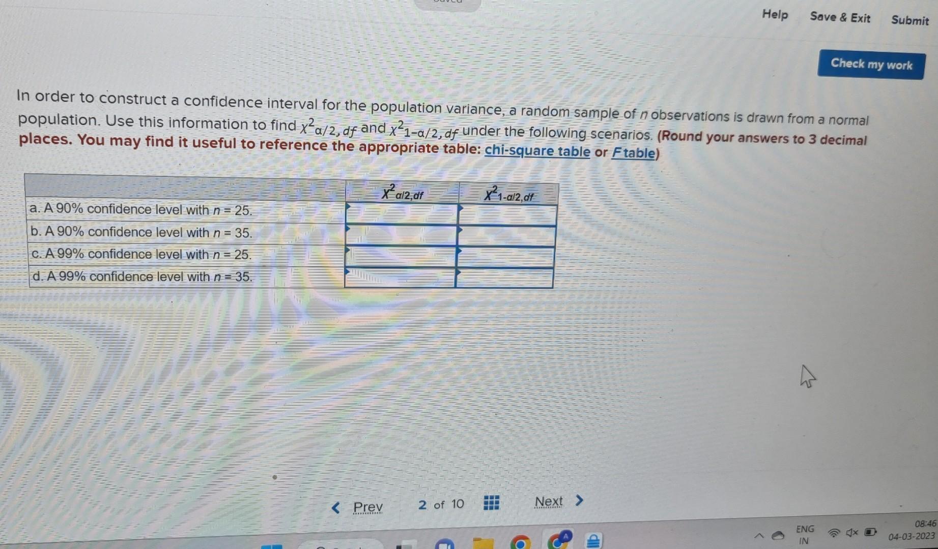 Solved In order to construct a confidence interval for the | Chegg.com