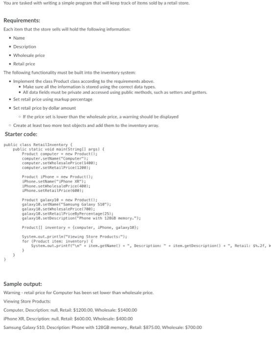 Solved You are tasked with writing a simple program that | Chegg.com