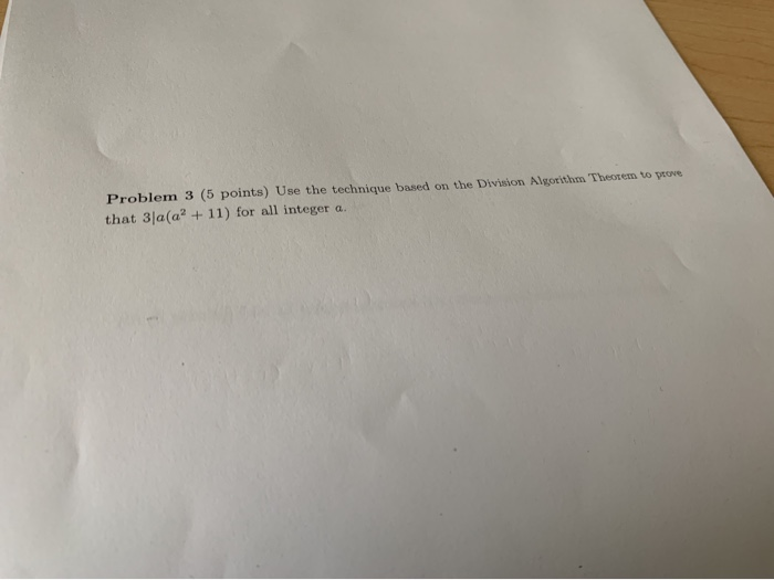Solved Problem 3 (5 points) Use the technique based on the | Chegg.com