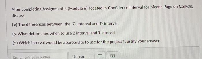 Solved After completing Assignment 4 (Module 6) located in | Chegg.com