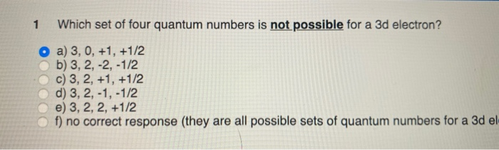 four quantum numbers