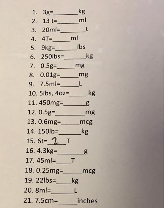 Kg gr outlet mg