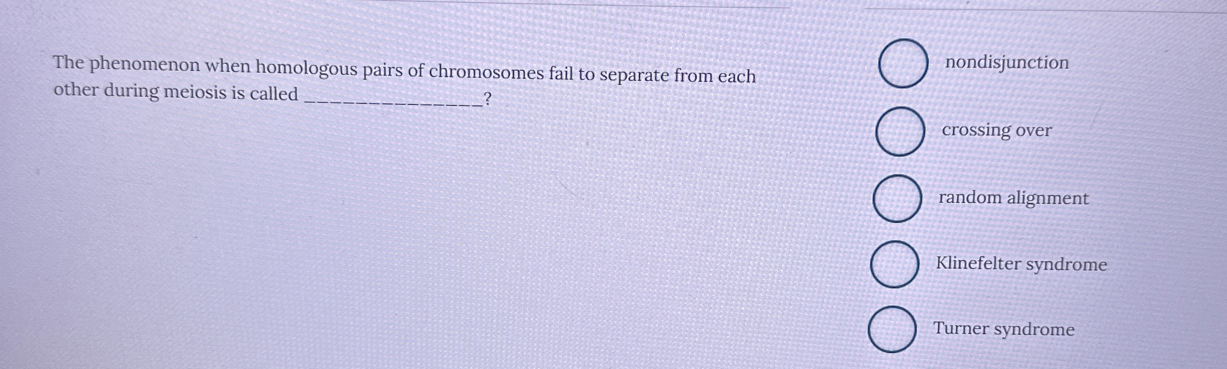 Solved The phenomenon when homologous pairs of chromosomes