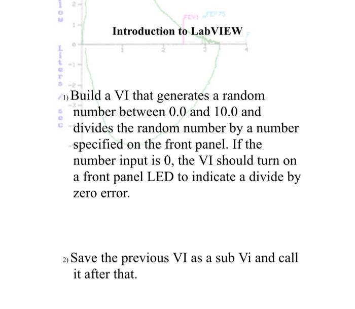 Solved Introduction to LabVIEW 1) Build a VI that generates | Chegg.com