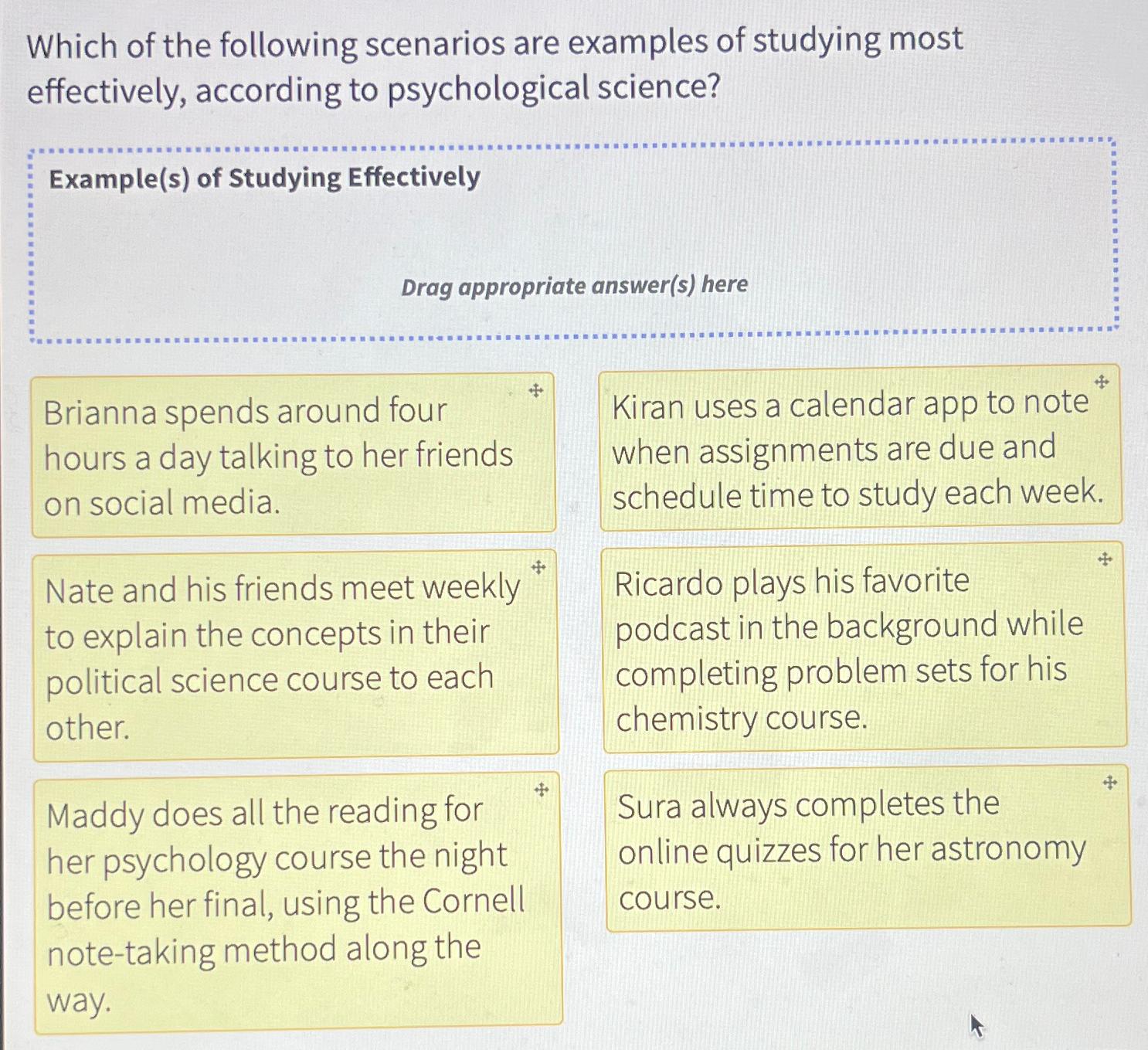 Solved Which Of The Following Scenarios Are Examples Of | Chegg.com