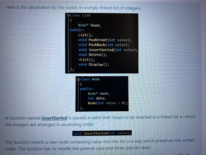 Solved Here is the declaration for the nodes in a | Chegg.com