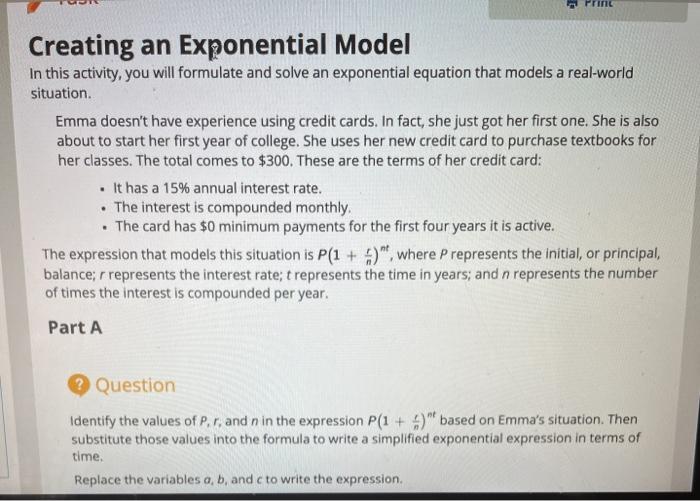 Creating an Exponential Model In this activity, you | Chegg.com