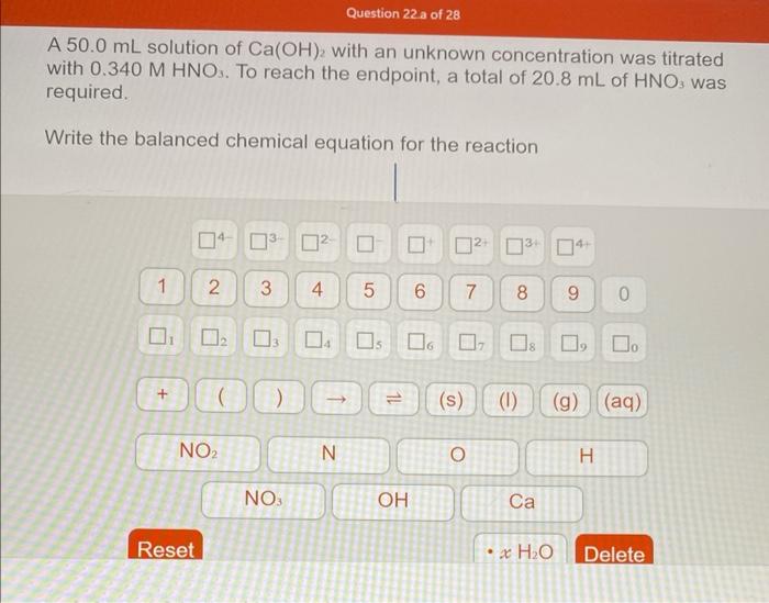 Solved Consider the chemical reaction that takes place | Chegg.com