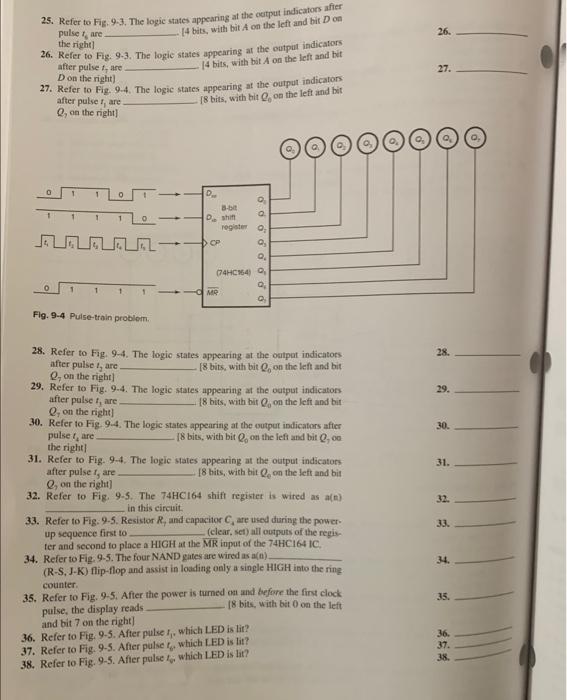 Solved Shift Registers TEST: SHIFT REGISTERS Answer the | Chegg.com