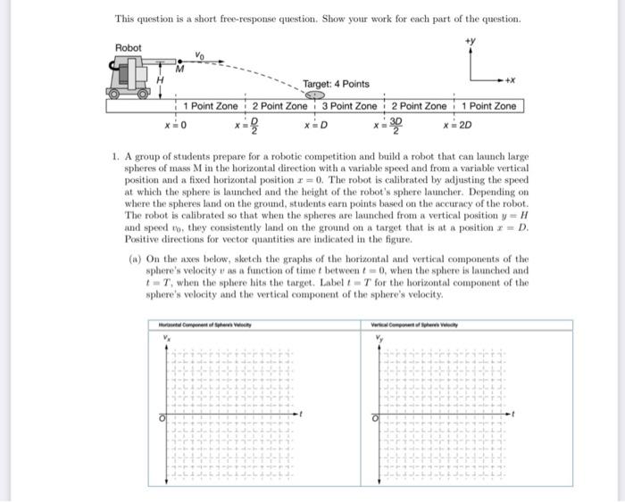 Solved This question is a short free-response question. Show | Chegg.com