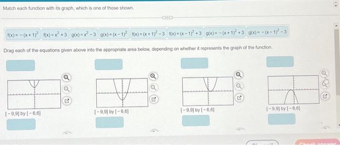 Solved Match Each Function With Its Graph Which Is One Of 3706