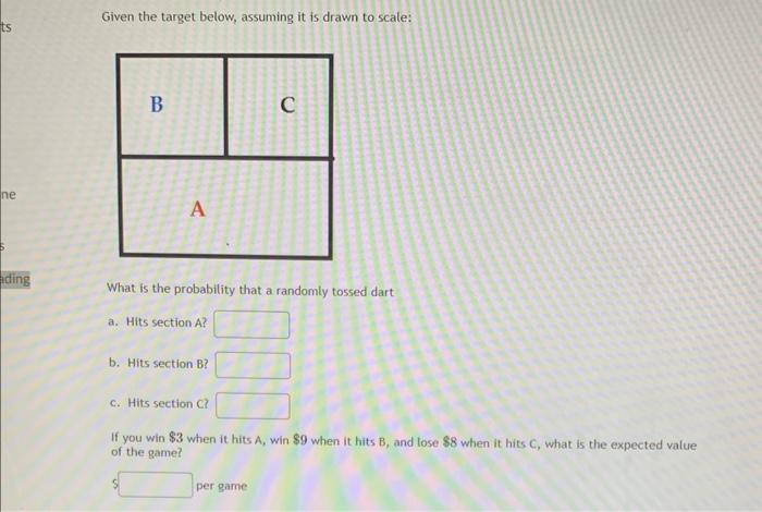 Solved Given the target below, assuming it is drawn to | Chegg.com