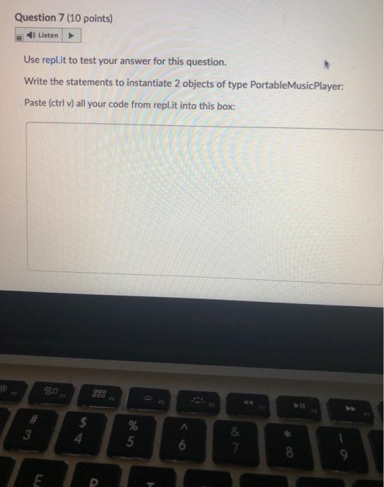 Solved Use repl.it to test your answer for this question. | Chegg.com