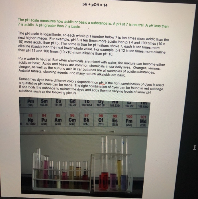 Solved Lab supplement pH and buffers (spring 2020) Name