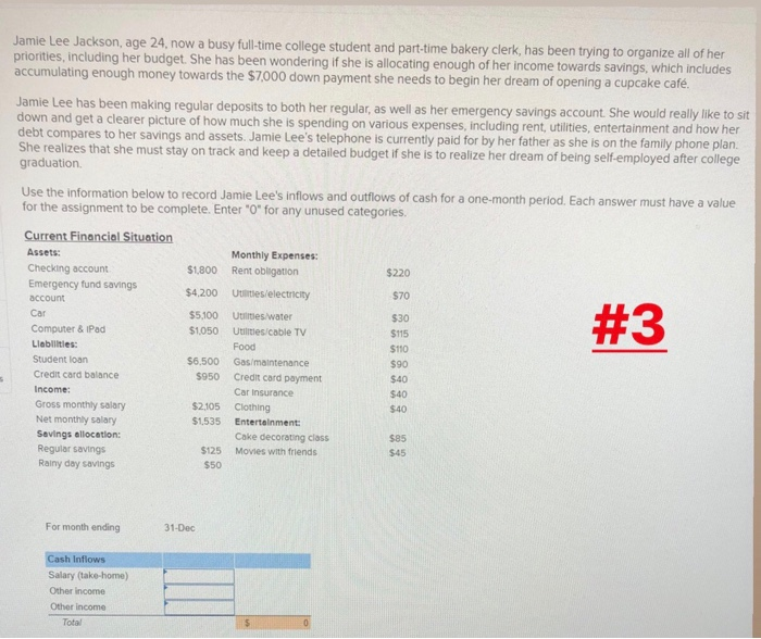 Solved Jamie Lee Jackson, age 24, now a busy fulltime
