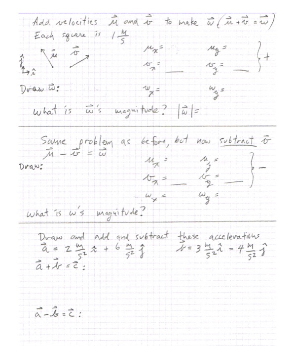 Solved Add Velocities U And O Each Square Is The Best To Chegg Com