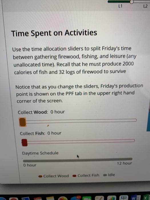 Solved L1 L2 Time Spent on Activities Use the time