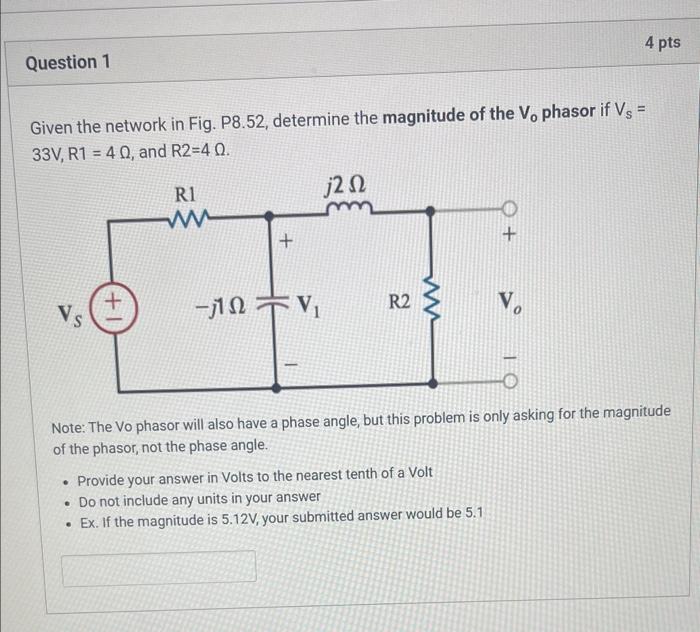 Solved Given the network in Fig. P8.52, determine the | Chegg.com