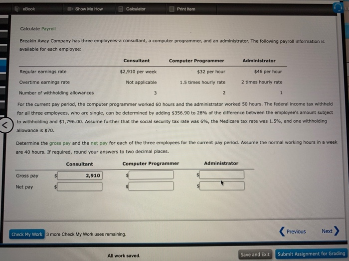 Solved Ebook Show Me How Calculator Print Item Calculate 8497