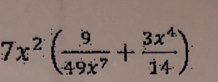 Solved 9. x 7x? + 4947 14 | Chegg.com