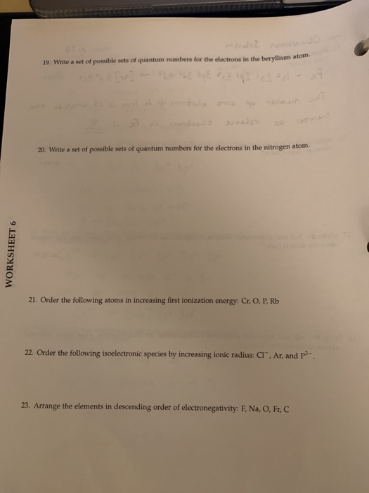 Solved 16. Write the full and abbreviated electron | Chegg.com