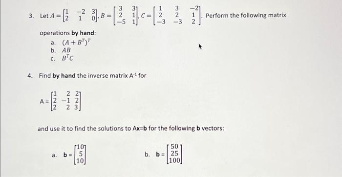 3 31 1 -21 -2 3. Let A = [(2 7² 3.B = [2 | C-[2, 3, 1 | Chegg.com