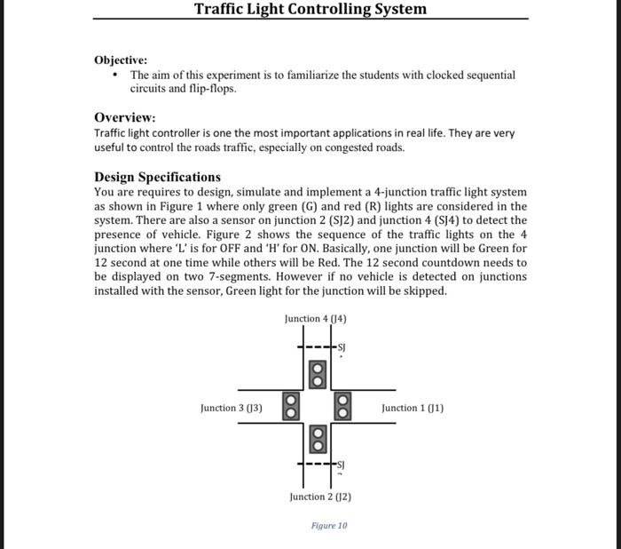 Solved Overview: Traffic light controller is one the most | Chegg.com