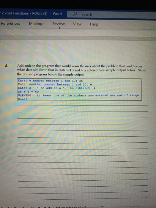 Solved References Mailings Review View Help Critical | Chegg.com