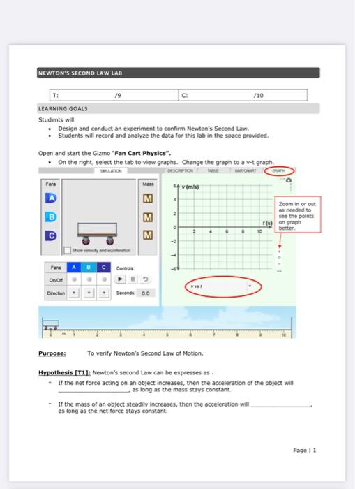 Students will - Design and conduct an experiment to | Chegg.com