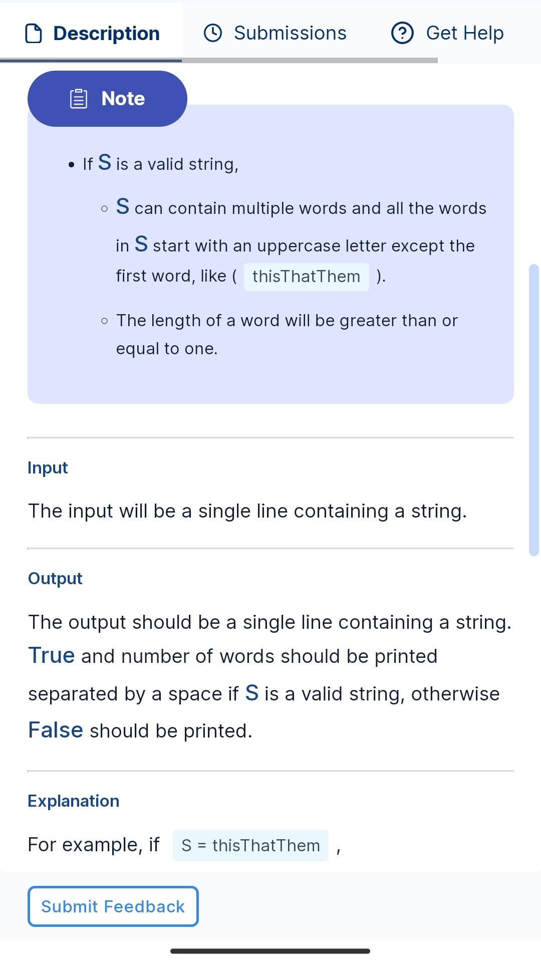 Solved Write a program that reads a string S and checks if S | Chegg.com