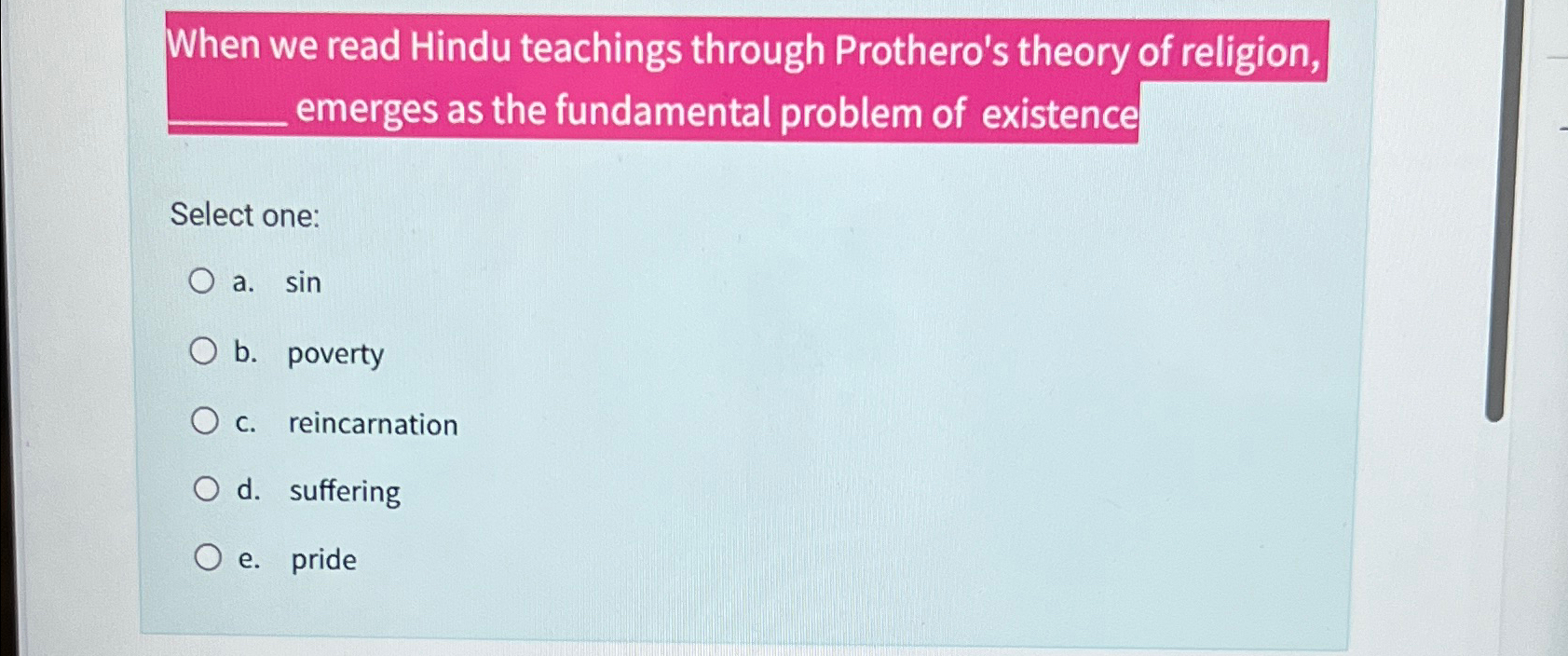 Solved When we read Hindu teachings through Prothero's | Chegg.com