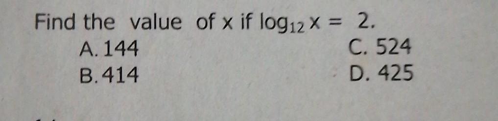 what is the value of log 144