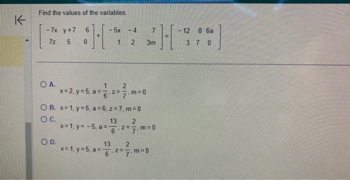 Solved Find the values of the variables. | Chegg.com