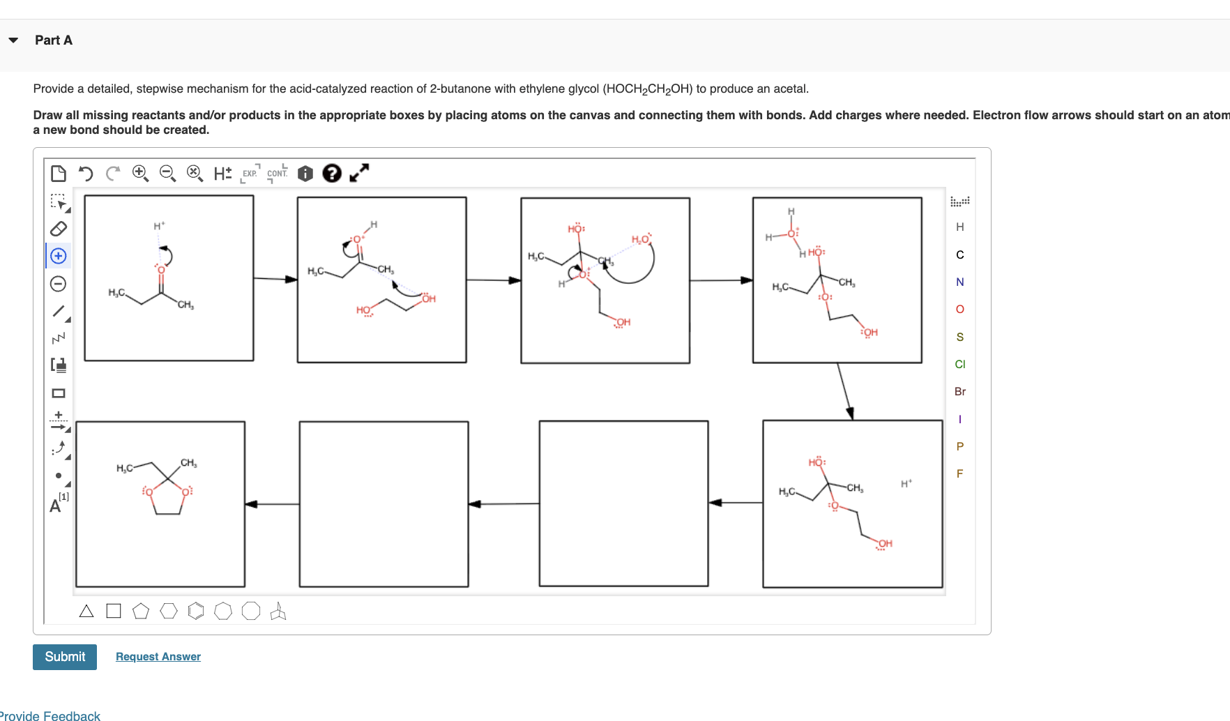 Solved please help me with this mechanism but please show | Chegg.com