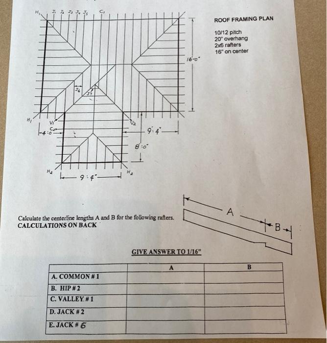 94 1 2 Roof Framing Plan 10 12 Pitch 20