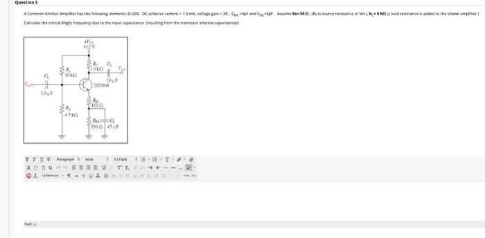 Solved A Class AB Power Amplifier is shown below. The input | Chegg.com