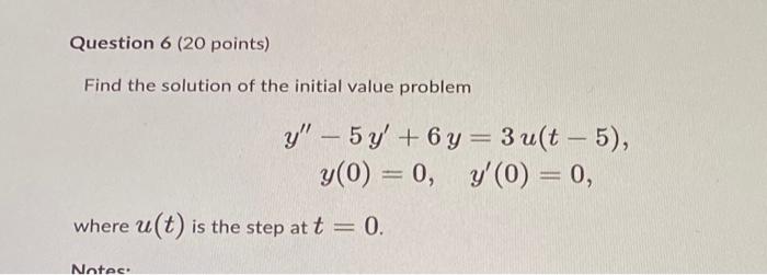 Solved Find the solution of the initial value problem | Chegg.com