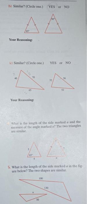 Solved 2. The following are two similar figures: 15 10 8 с | Chegg.com