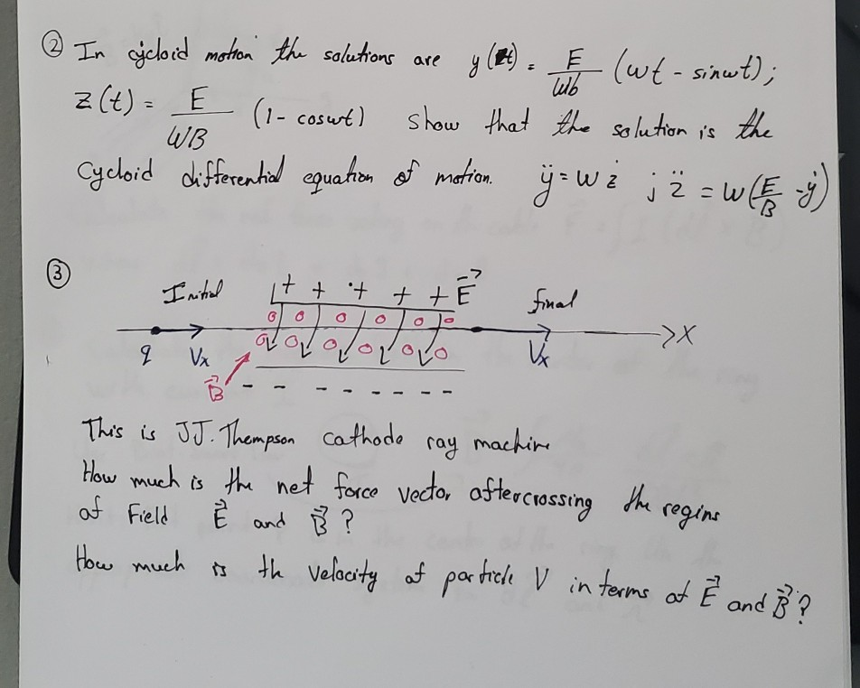 Solved In Cycloid Motion The Solutions Are G 8t I Chegg Com