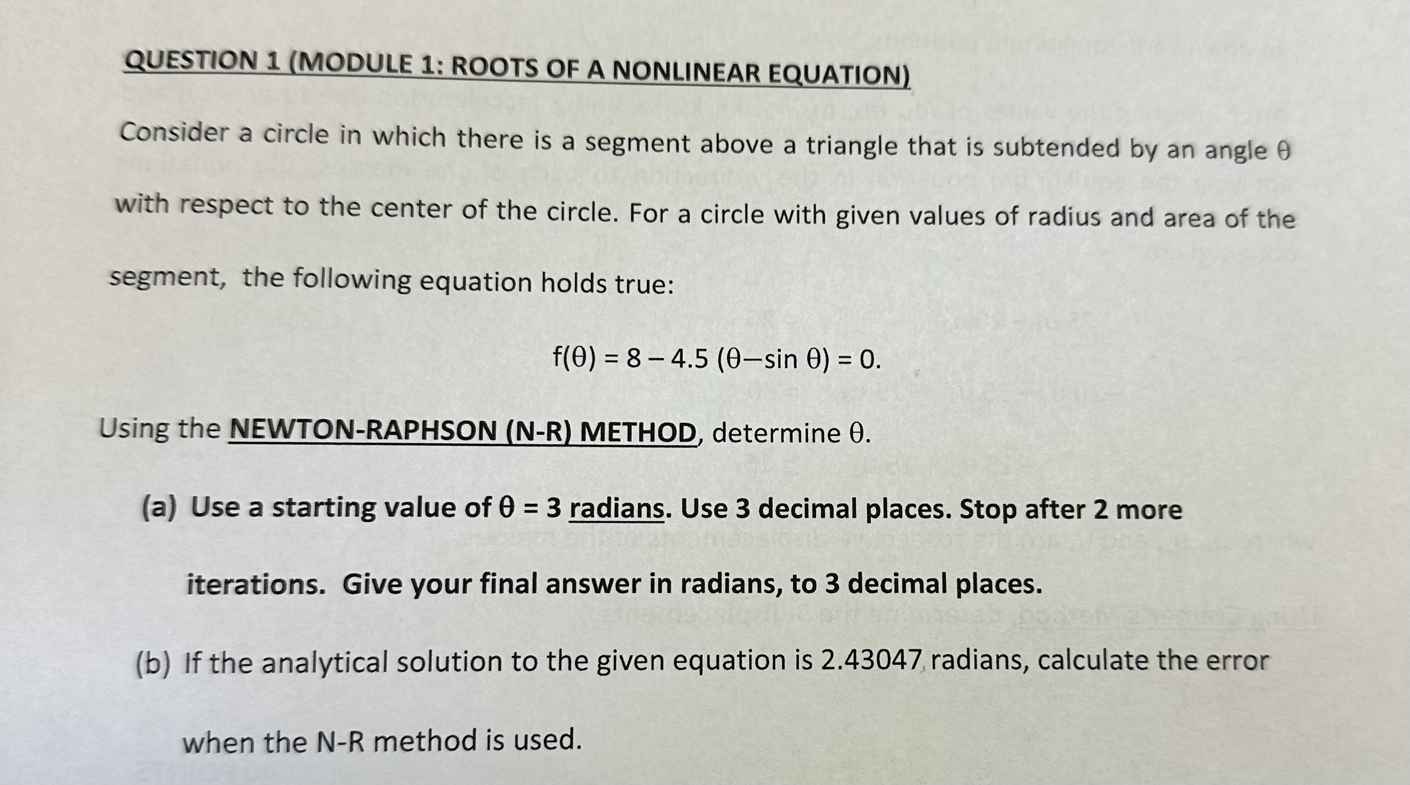 Solved Statisitcal And Numerical Methods. | Chegg.com