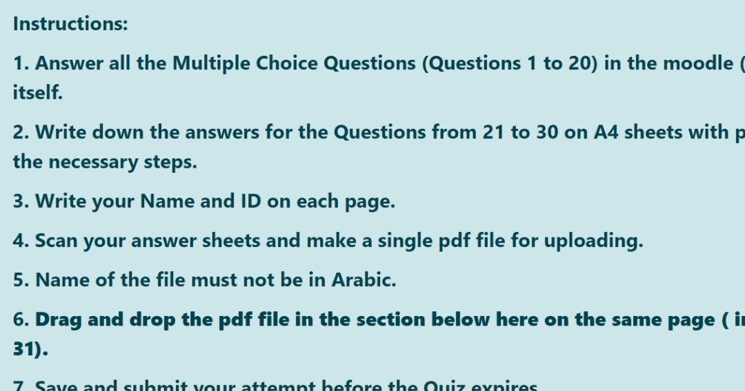 Solved Instructions: 1. Answer all the Multiple Choice | Chegg.com
