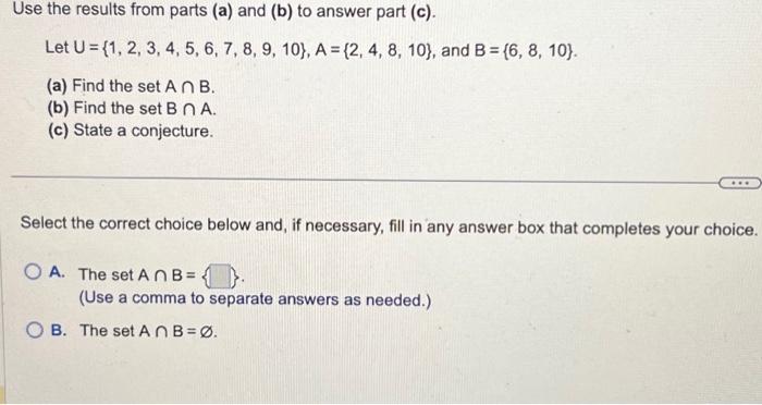 Solved Use The Results From Parts (a) And (b) To Answer Part | Chegg.com