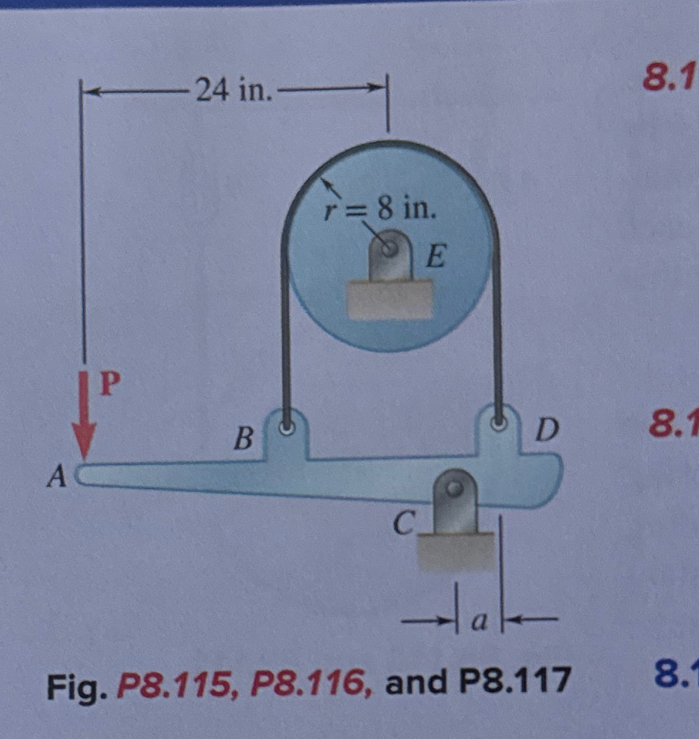 Solved 8.117 ﻿The speed of the brake drum shown is | Chegg.com