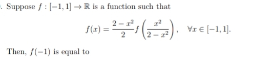 Solved Suppose F [ 1 1]→r ﻿is A Function Such