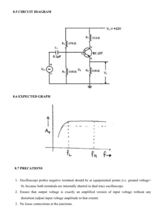 8.1 AIM Plot the frequency response of CC amplifier | Chegg.com